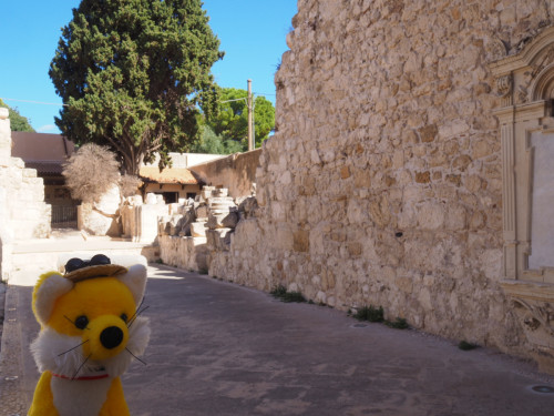 gleich geht's in die Katakomben von Syracuse 