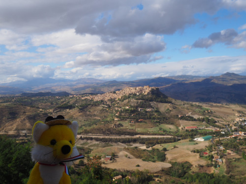 der Blick von Enna in die Landschaft 
